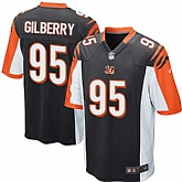 Nike Men & Women & Youth Bengals #95 Gilberry Black Team Color Game Jersey,baseball caps,new era cap wholesale,wholesale hats